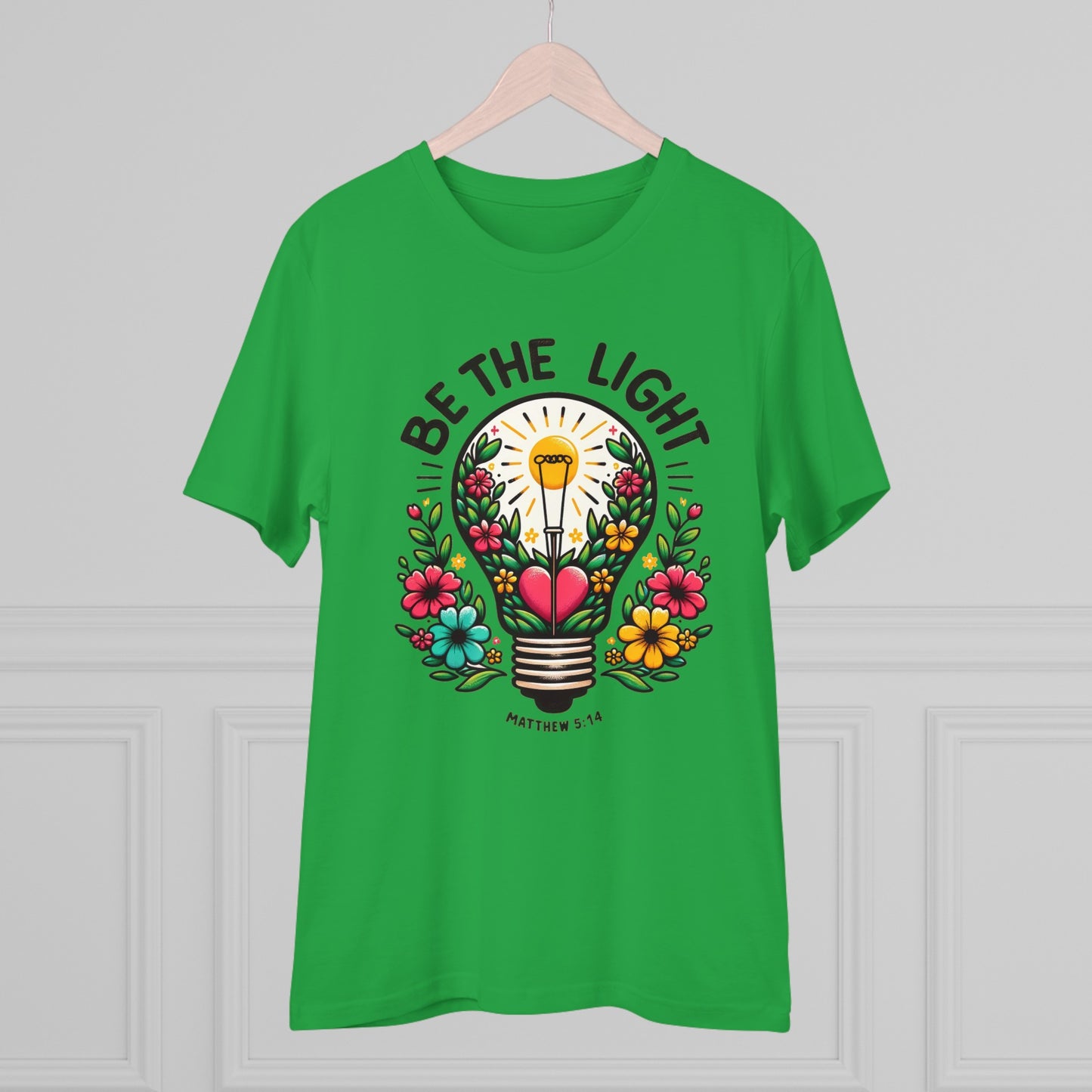 Be the light - Matthew 5:14 - Organic Unisex T-shirt