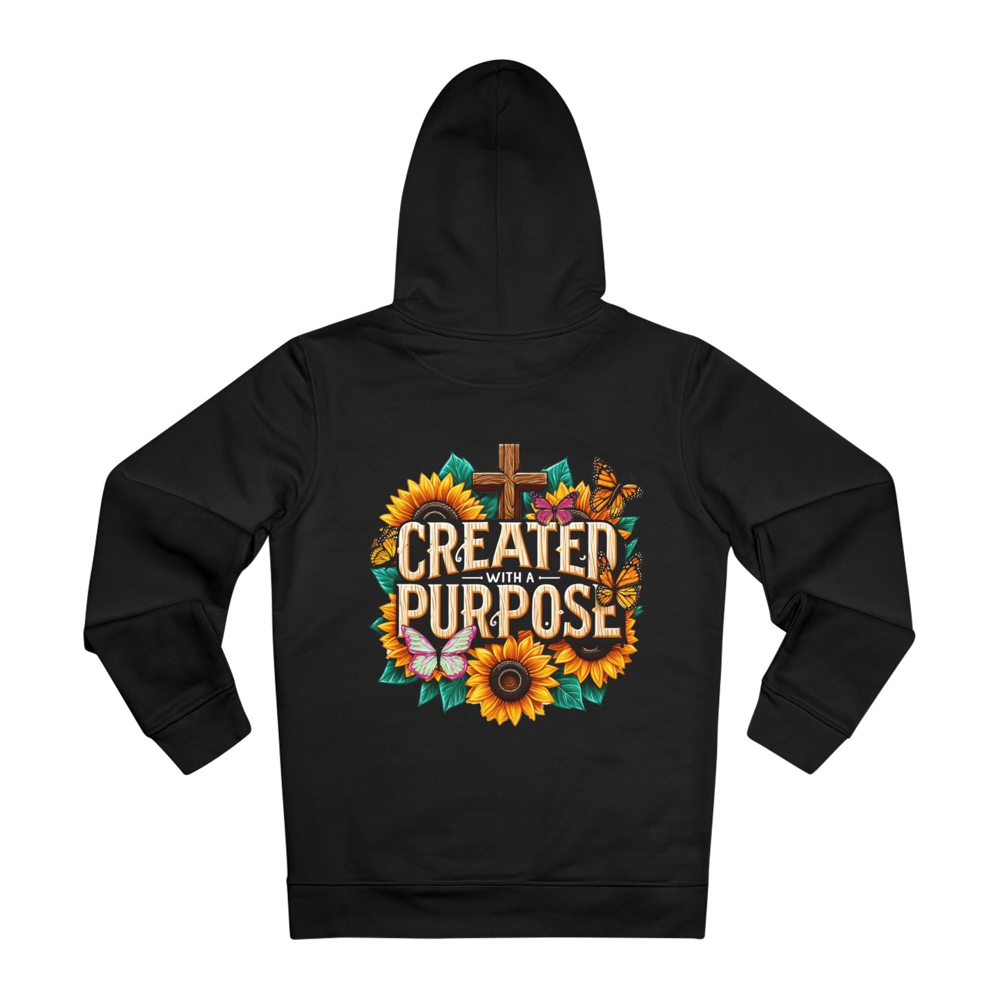 Created with a purpose - Organic Unisex Hoodie